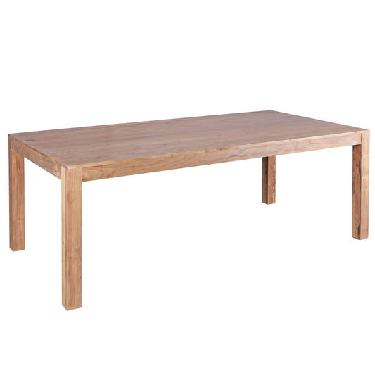 Esszimmertisch MUMBAI 200 mal 100 mal 76 cm Akazie Massivholz Esstisch Zeitlos Kuechentisch Rechteckig Holztisch Esszimmer Schlicht Grosser Speisetisch Holz