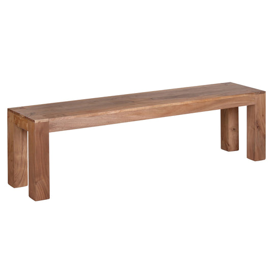 Esszimmer Sitzbank MUMBAI Massiv Holz Akazie 160 mal 45 mal 35 cm Holz Bank Natur Produkt Kuechenbank im Landhaus Stil