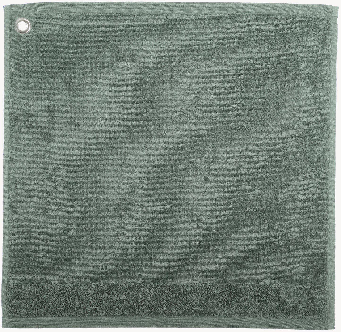 Handtuch mit oese Curl Vert de gris 50 X 50
