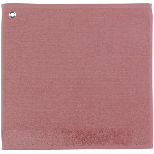 Handtuch mit oese Curl Bois de rose 50 X 50