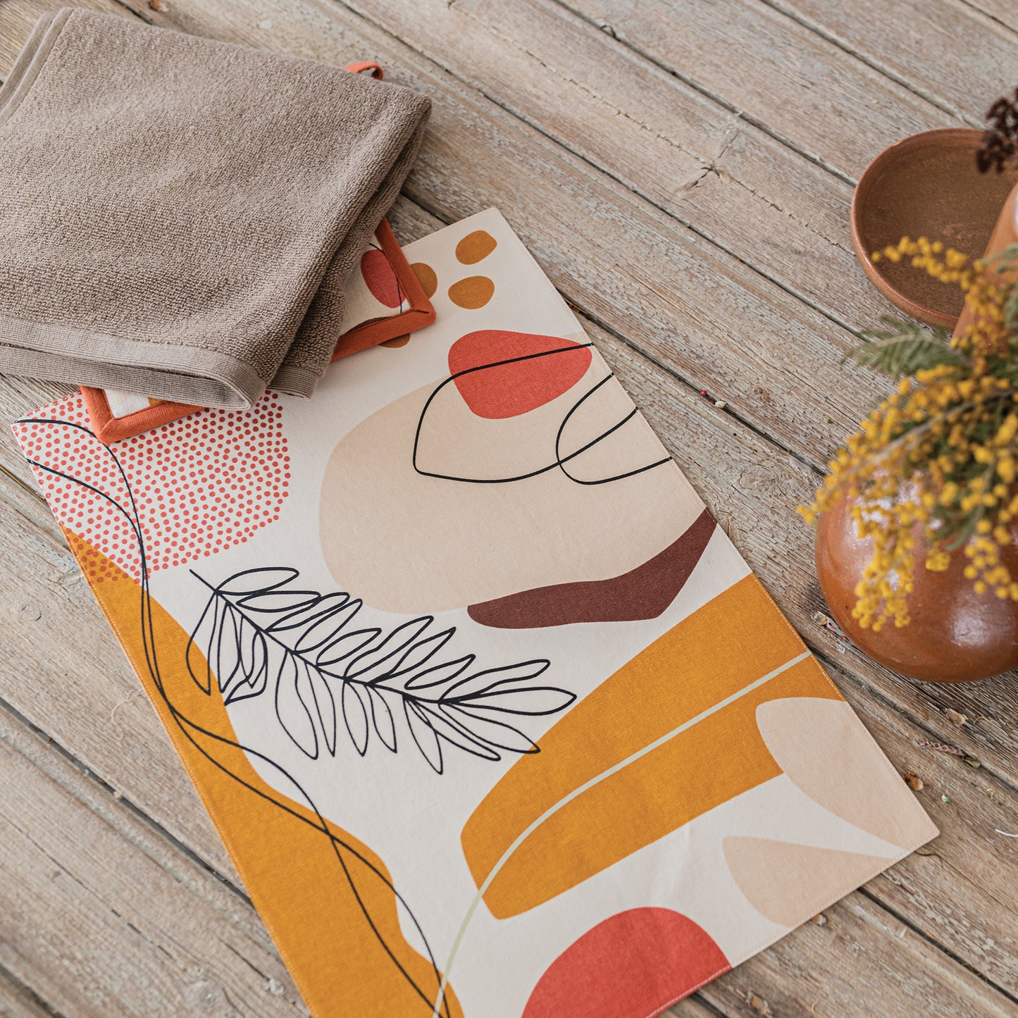 Handtuch mit oese Curl Tabac 50 X 50