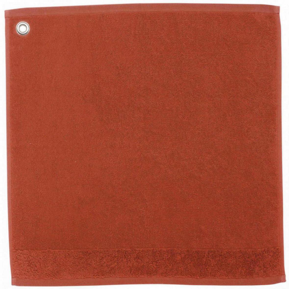 Handtuch mit oese Curl Terracotta 50 X 50