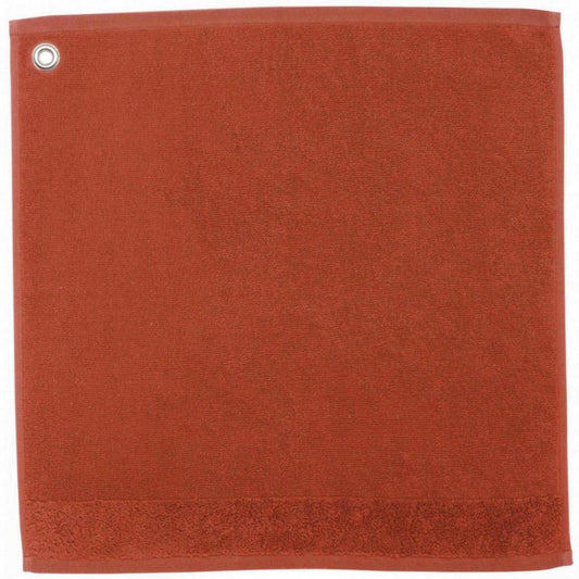 Handtuch mit oese Curl Terracotta 50 X 50