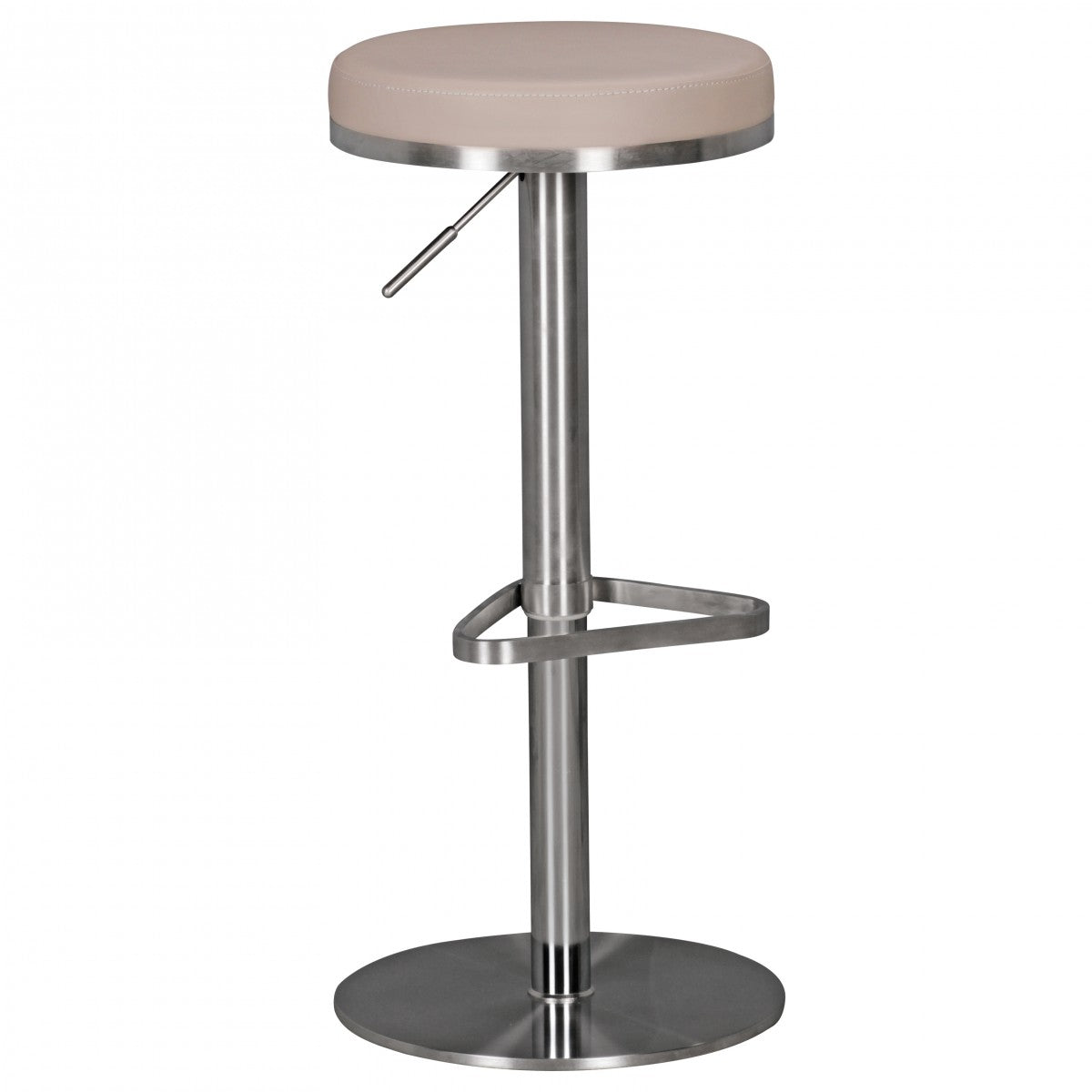 Barhocker WL1.942 Taube Edelstahl hoehenverstellbare Sitzhoehe 57   82 cm Barstuhl Modern 360° Drehbar Tresenhocker mit Standfuss Design Bistrohocker Hoch Tresenstuhl Sitz Gepolstert