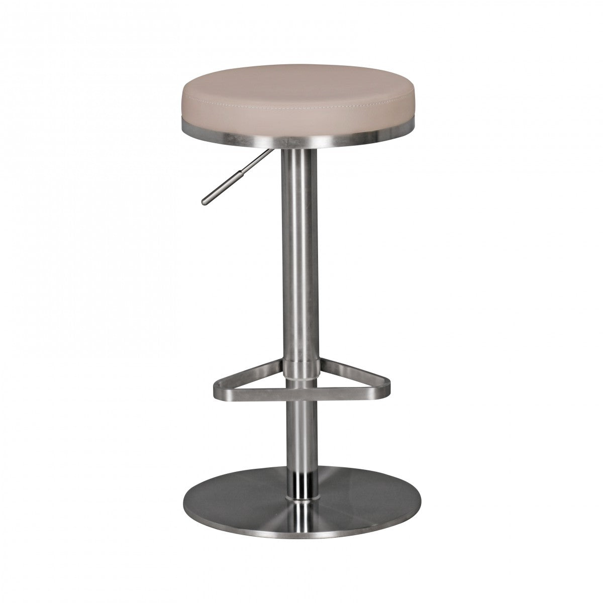 Barhocker WL1.942 Taube Edelstahl hoehenverstellbare Sitzhoehe 57   82 cm Barstuhl Modern 360° Drehbar Tresenhocker mit Standfuss Design Bistrohocker Hoch Tresenstuhl Sitz Gepolstert