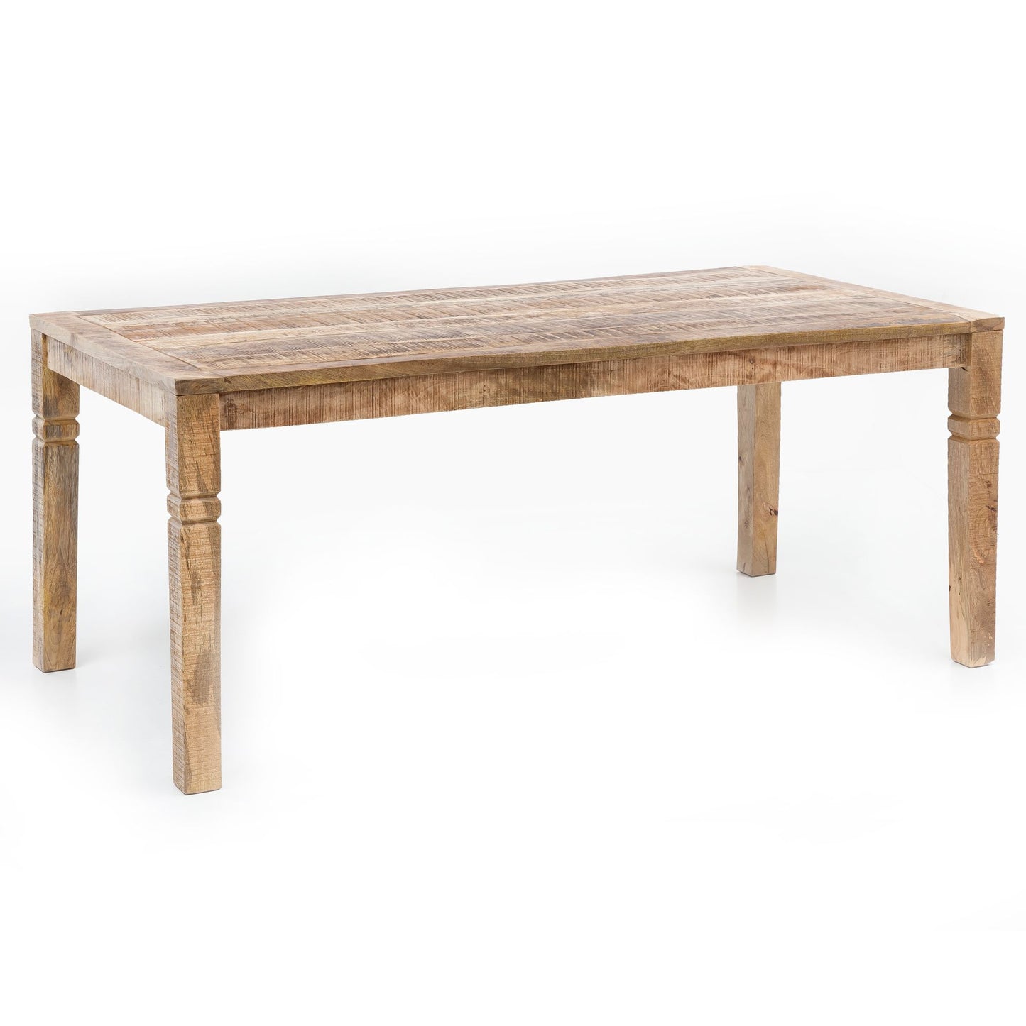 Esszimmertisch WL5.078 Braun 120 mal 76 mal 70 cm Mango Massivholz Design Landhaus Esstisch Massiv Tisch fuer Esszimmer rechteckig Kuechentisch fuer 4 6 Personen Holztisch Rustikal Gross