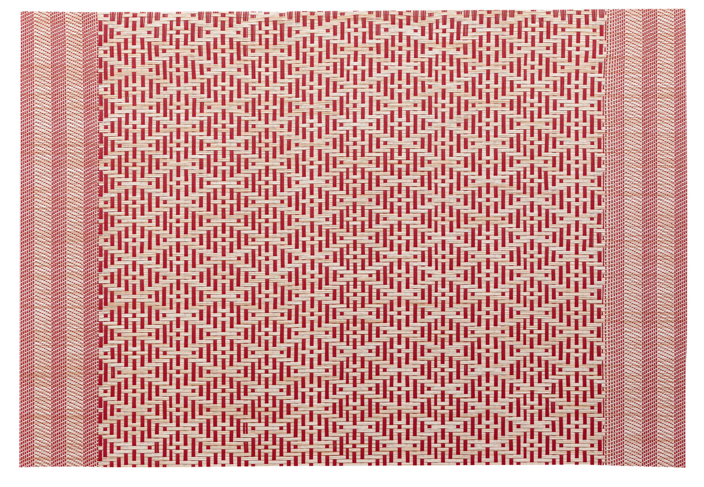 Kadra Tischset Naturel Rouge 33 X 45