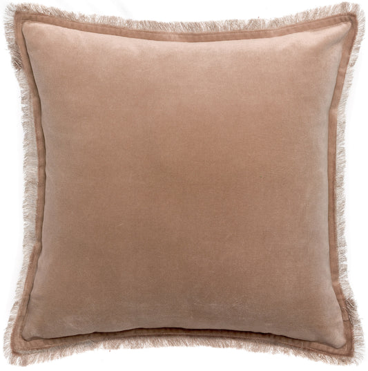 Einfarbiges Kissen Fara Taupe 45 X 45