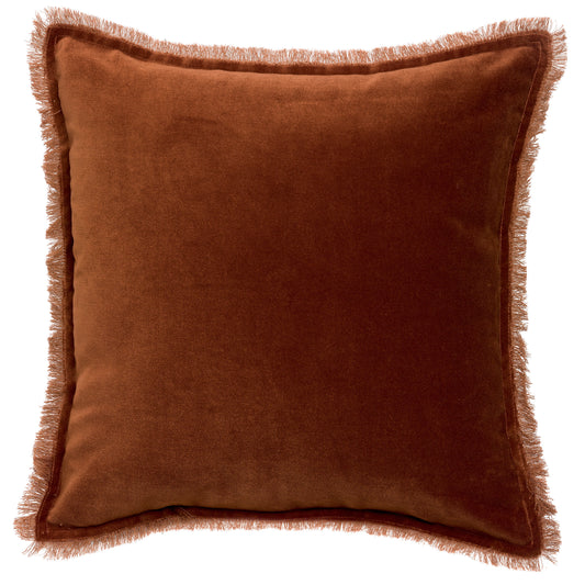 Einfarbiges Kissen Fara Caramel 45 X 45