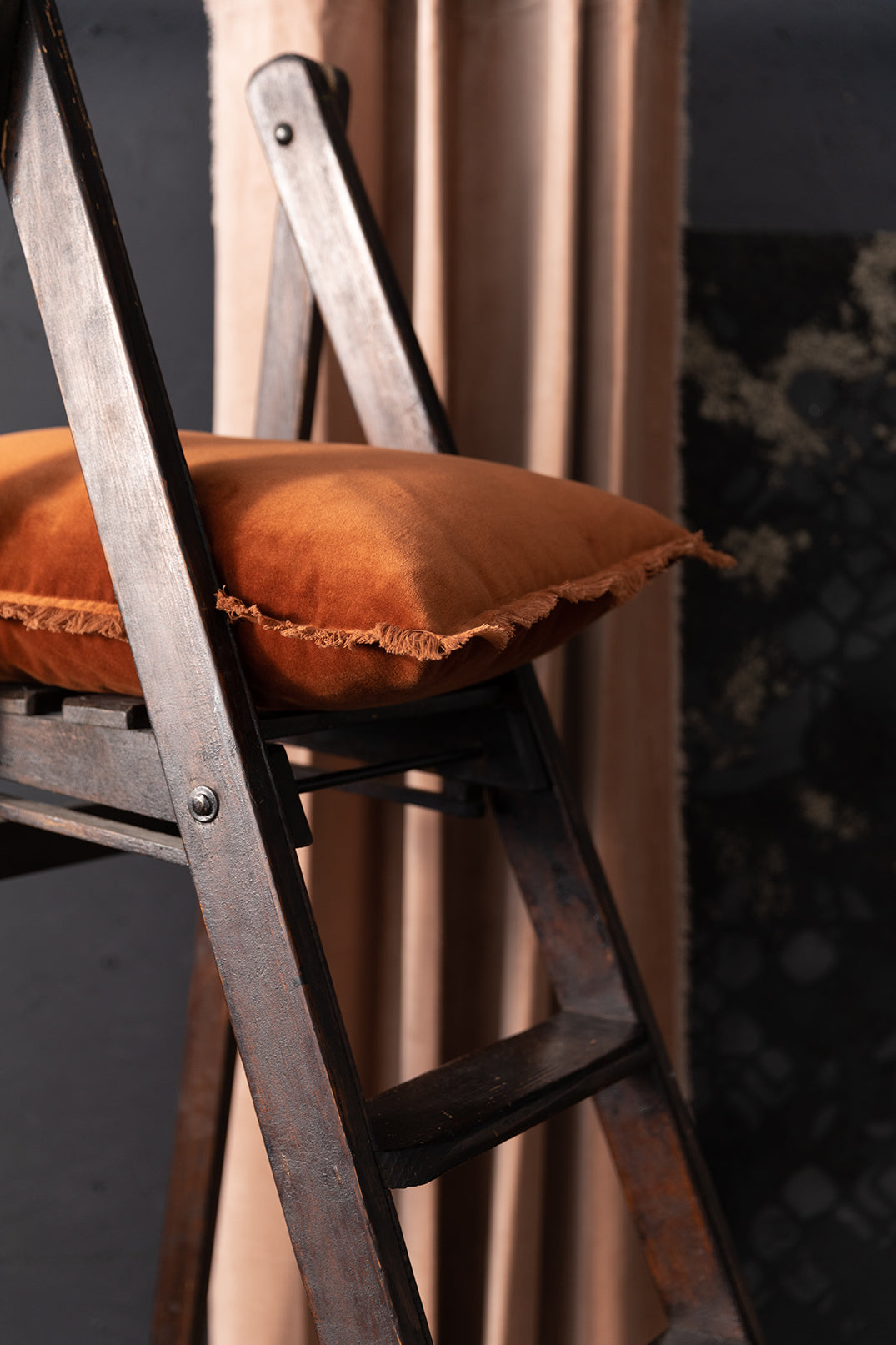 Einfarbiges Kissen Fara Caramel 30 X 50