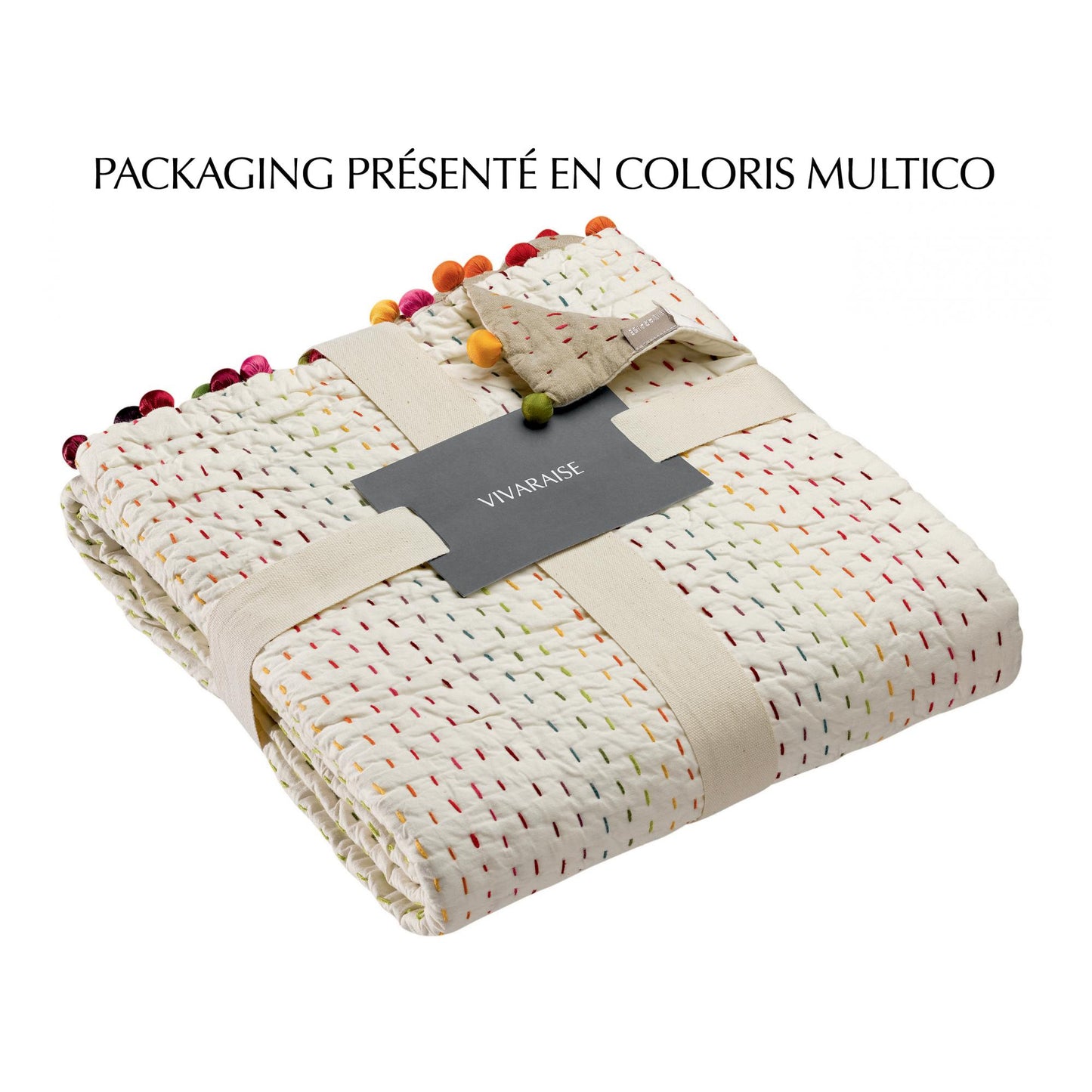 Einfarbige Decke Gastounet Cacao 140 X 200