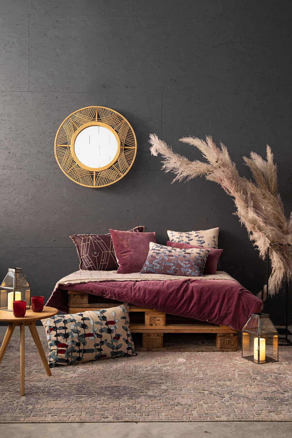 Zeff Tess Bettdecke Bordeaux 80 X 180