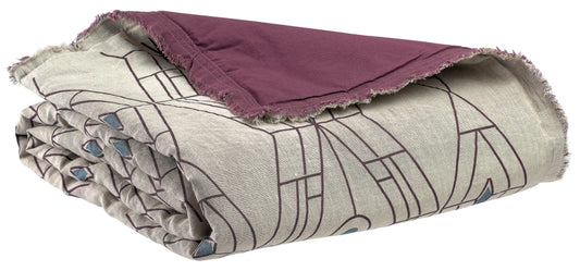 Zeff Tess Bettdecke Bordeaux 80 X 180
