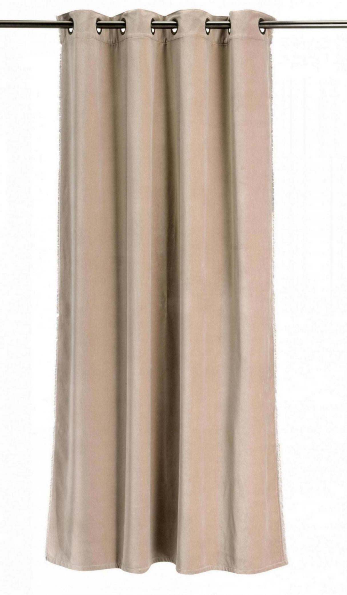 Einfarbiger Vorhang Fara Latte 135 X 280