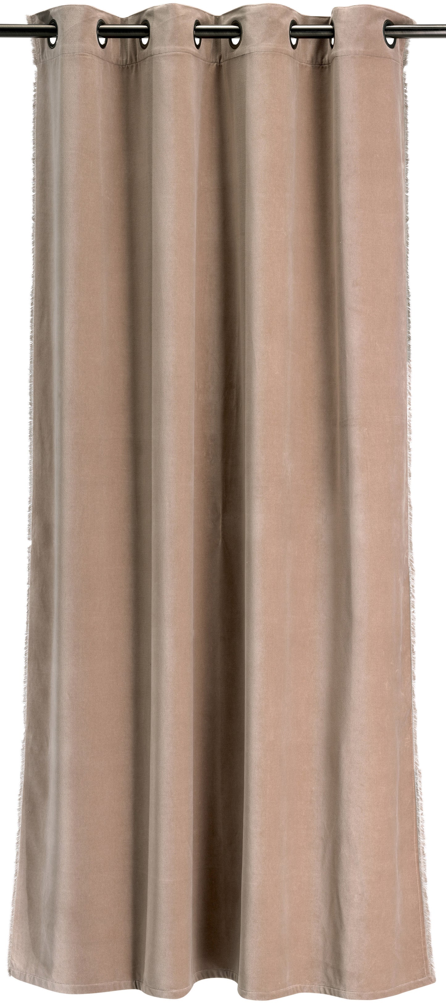 Einfarbiger Vorhang Fara Taupe 135 X 280