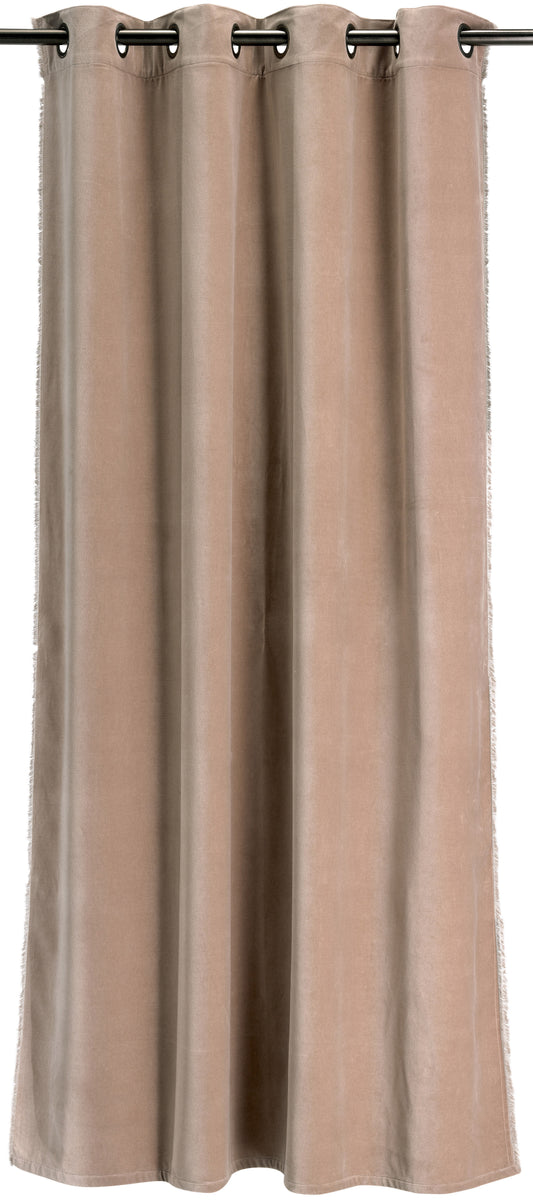 Einfarbiger Vorhang Fara Taupe 135 X 280