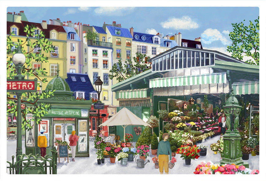 Tischset Marche aux fleurs Assortis 30 X 45