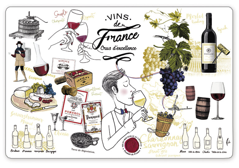 Tischset Cru d'excellence Assortis 30 X 45