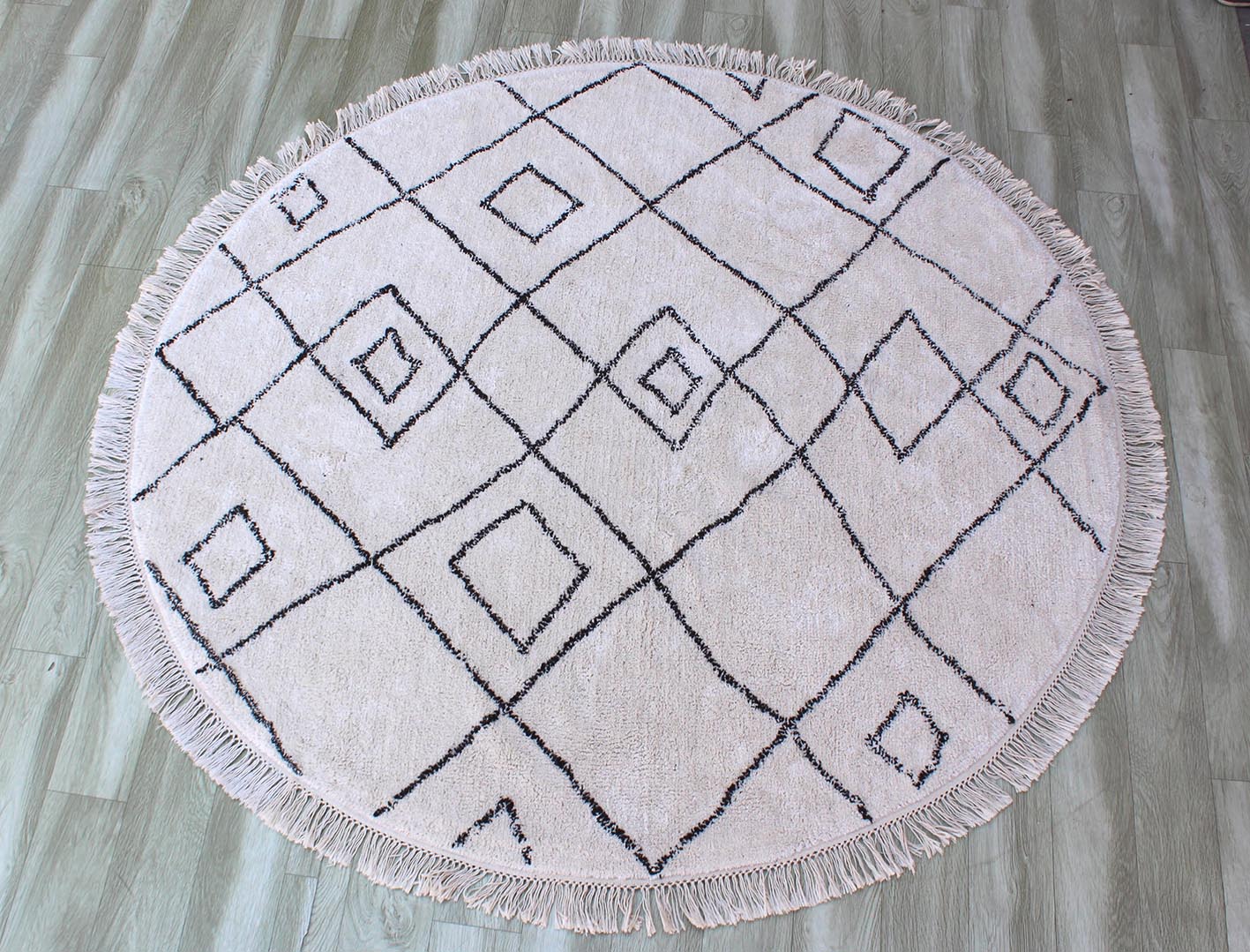 Ervin Teppich Ivoire Taupe Diameter 160