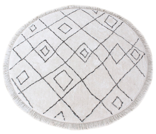 Ervin Teppich Ivoire Taupe Diameter 160