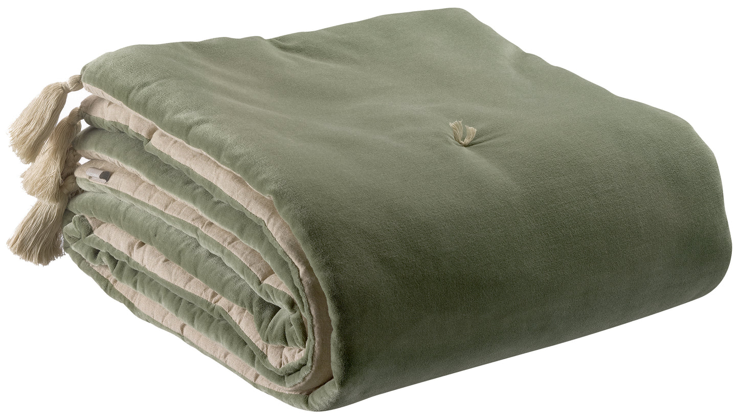 Pompon Bettdecke Elise Verveine 80 X 180