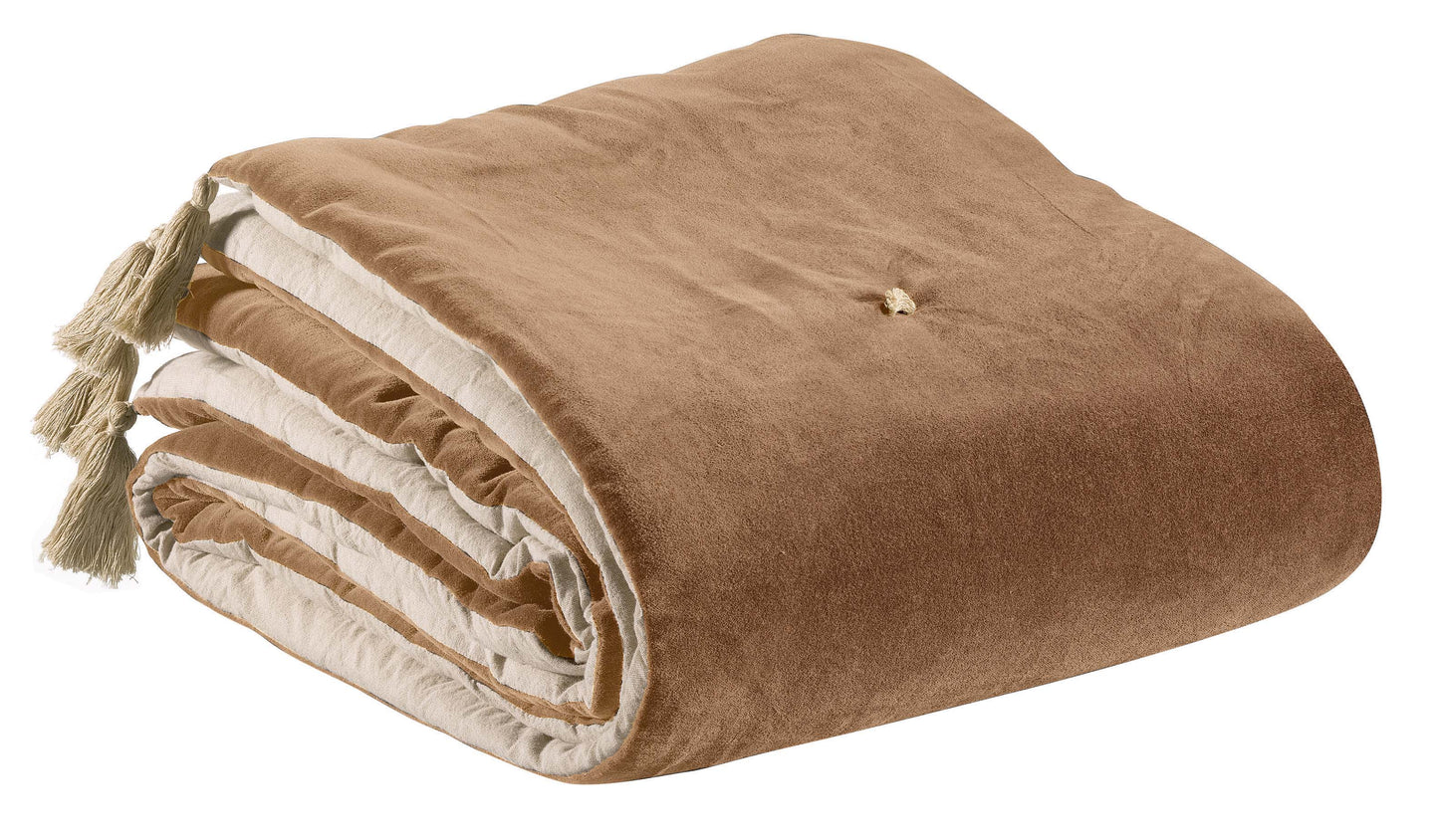 Pompon Bettdecke Elise Ficelle 80 X 180