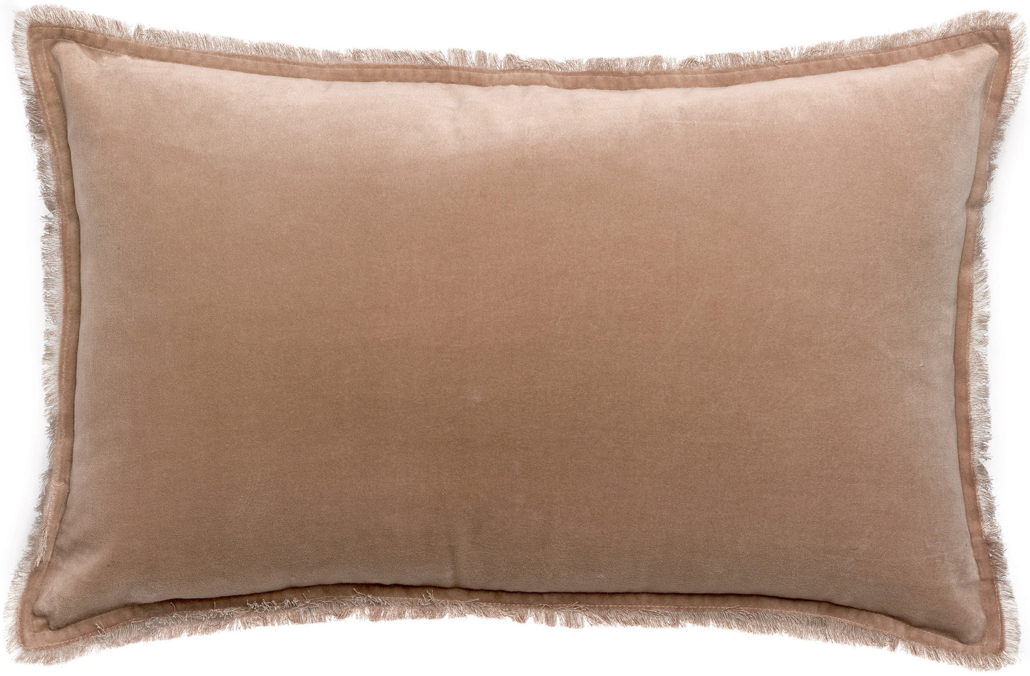 Einfarbiges Kissen Fara Taupe 40 X 65