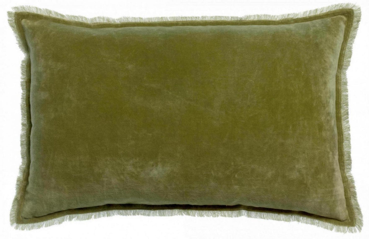 Einfarbiges Kissen Fara Olive 40 X 65