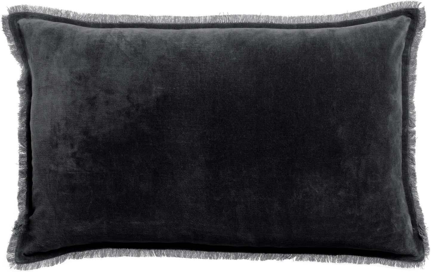 Einfarbiges Kissen Fara Caviar 40 X 65