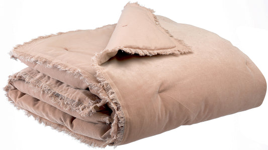 Einfarbige Decke Fara Taupe 135 X 200