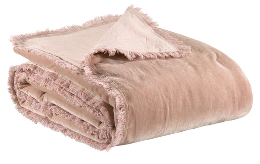 Einfarbige Decke Fara Pink 135 X 200