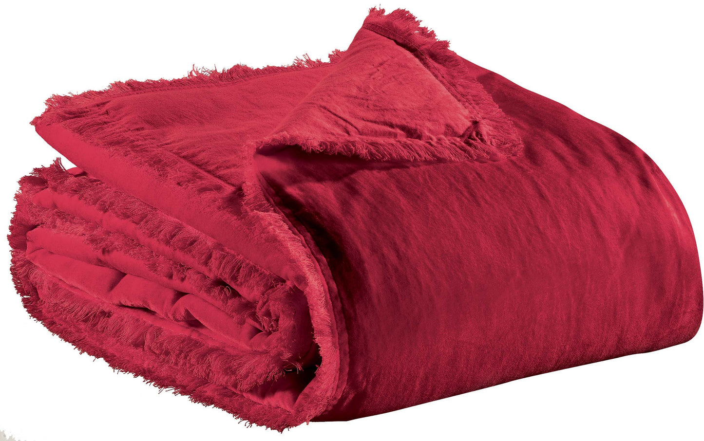 Einfarbige Decke Fara Rubis 135 X 200