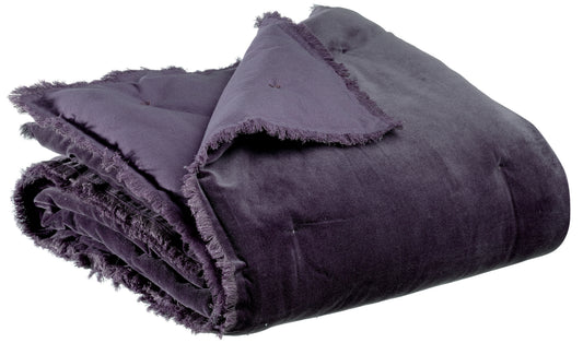 Einfarbige Decke Fara Raisin 135 X 200