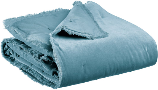 Einfarbige Decke Fara Acier 135 X 200