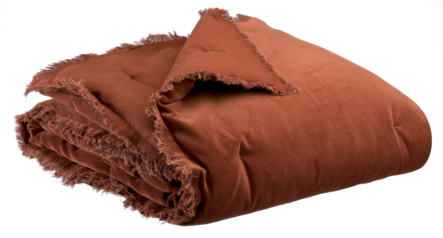 Einfarbige Decke Fara Caramel 135 X 200