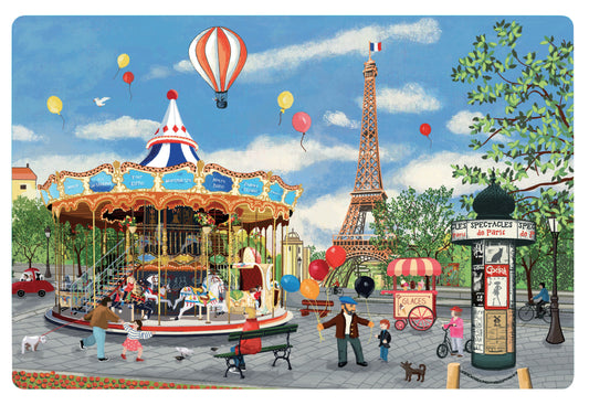 Tischset Carrousel Tour Eiffel Assortis 30 X 45