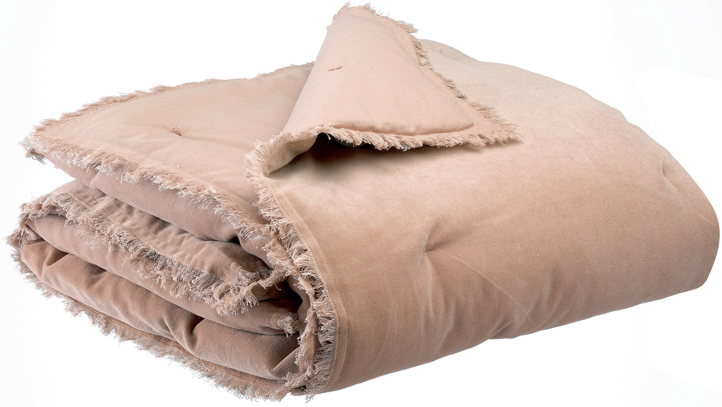 Einfarbige Bettdecke Fara Taupe 85 X 200