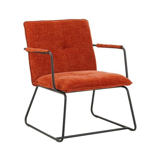 Fauteuil Bilbao koper chenille