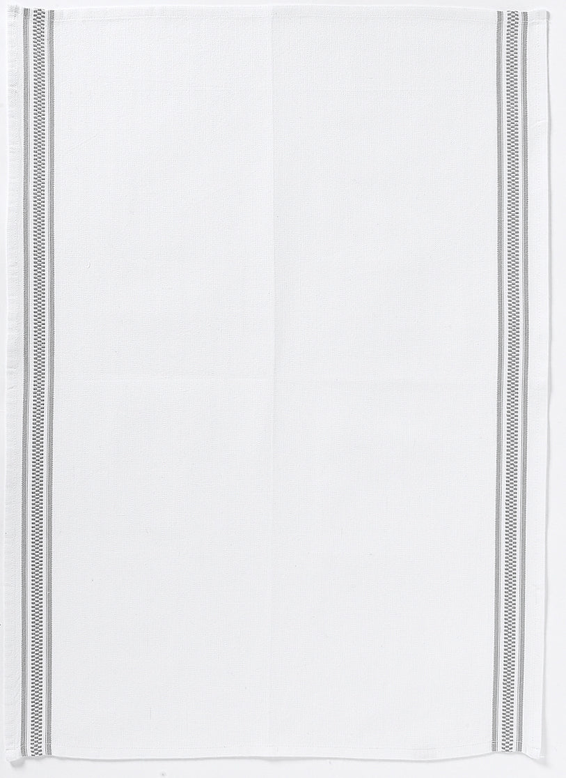 Geschirrtuch Bande Damier Gris 50 X 70