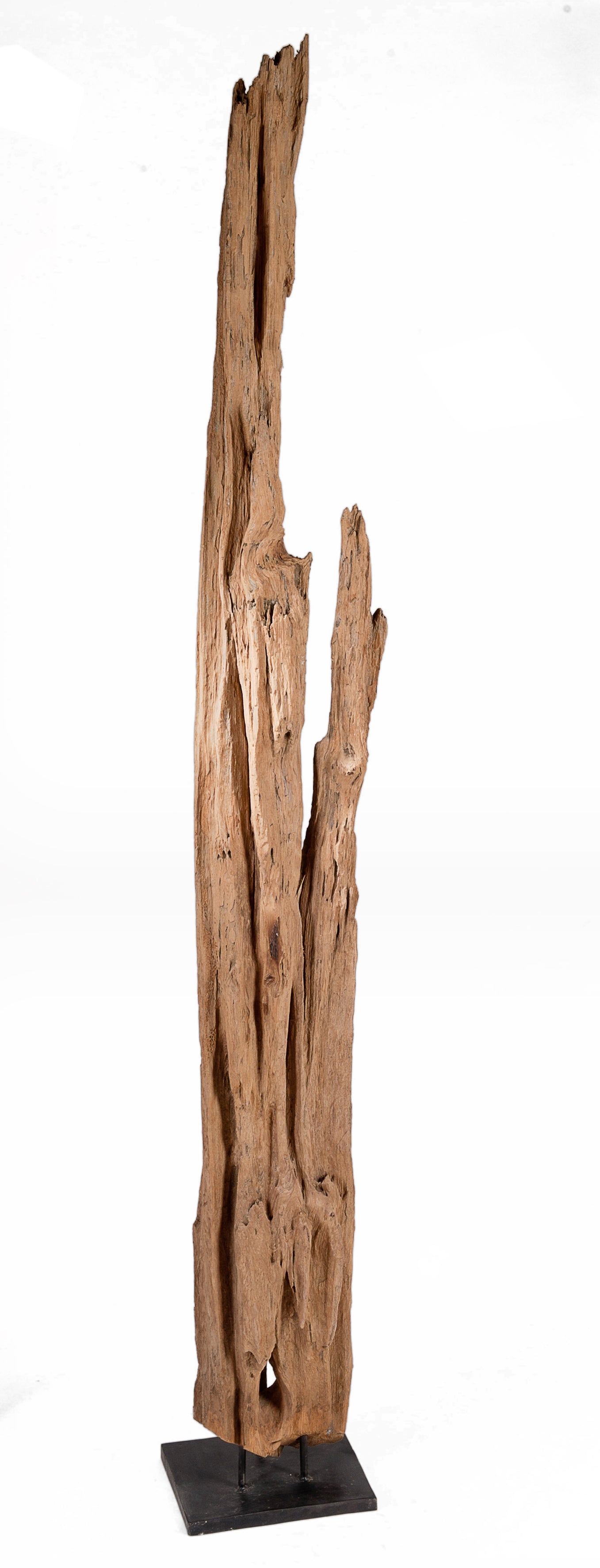 Treibholzskulptur stabile Bodenplatte Bodenplatte 31x21x85 cm