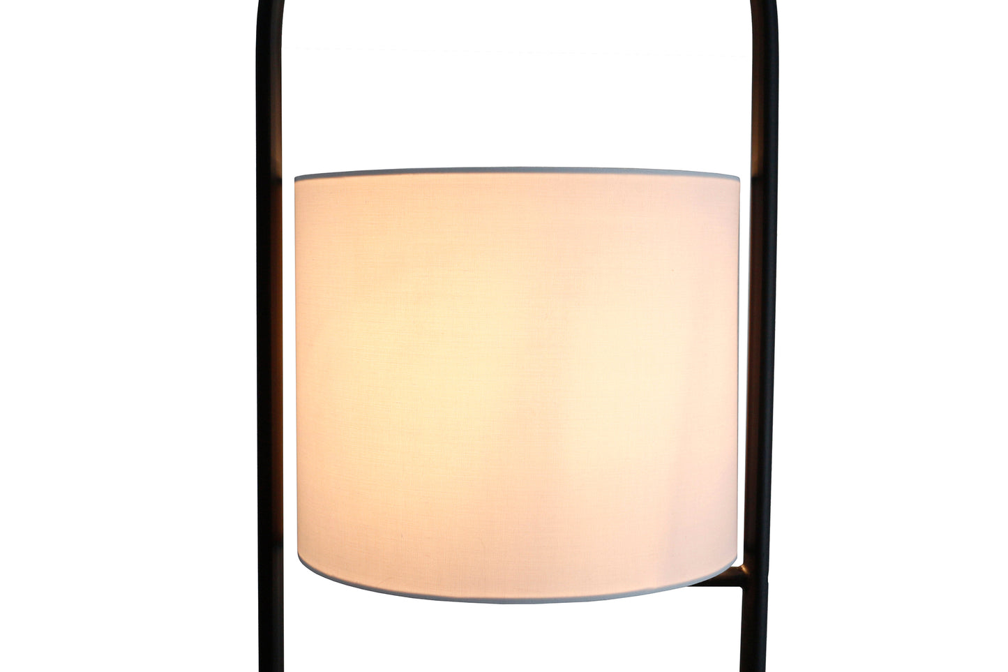 Stehleuchte Akazienholz Natur Weiß 153 cm