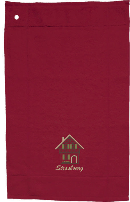 Set aus 2 Handtuechern Broderie Alsace Assortis 30 X 50