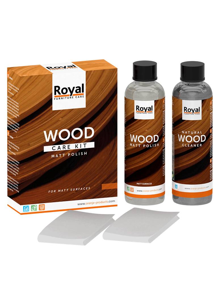 Wood Care Kit Matt Polish+Cleaner 2x250ml