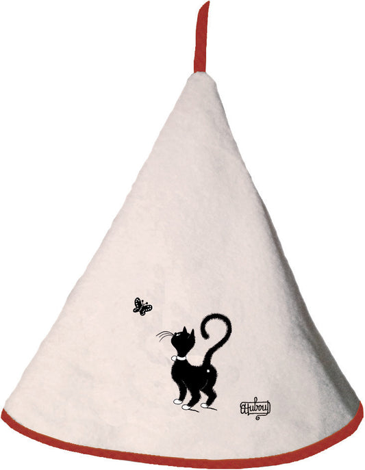 Handtuch Dubout Chat papillon Ivoire Diameter 60