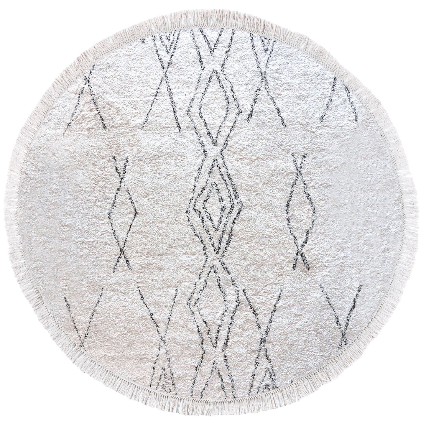 Crimble Teppich Ivoire Charbon Diameter 160
