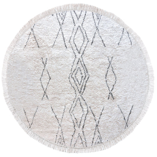 Crimble Teppich Ivoire Charbon Diameter 160