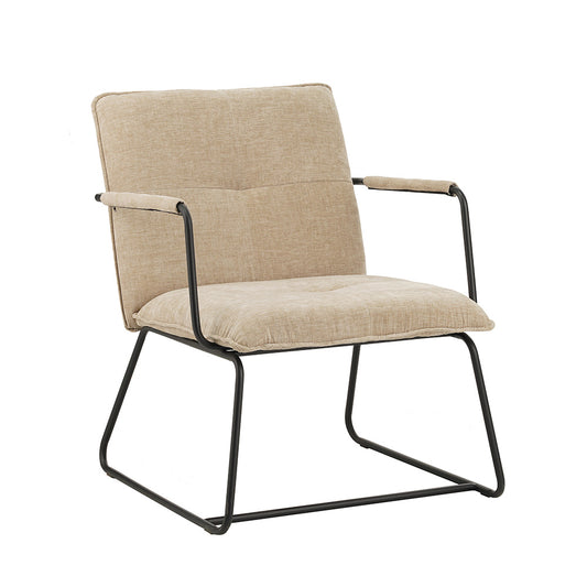 Fauteuil Bilbao beige chenille