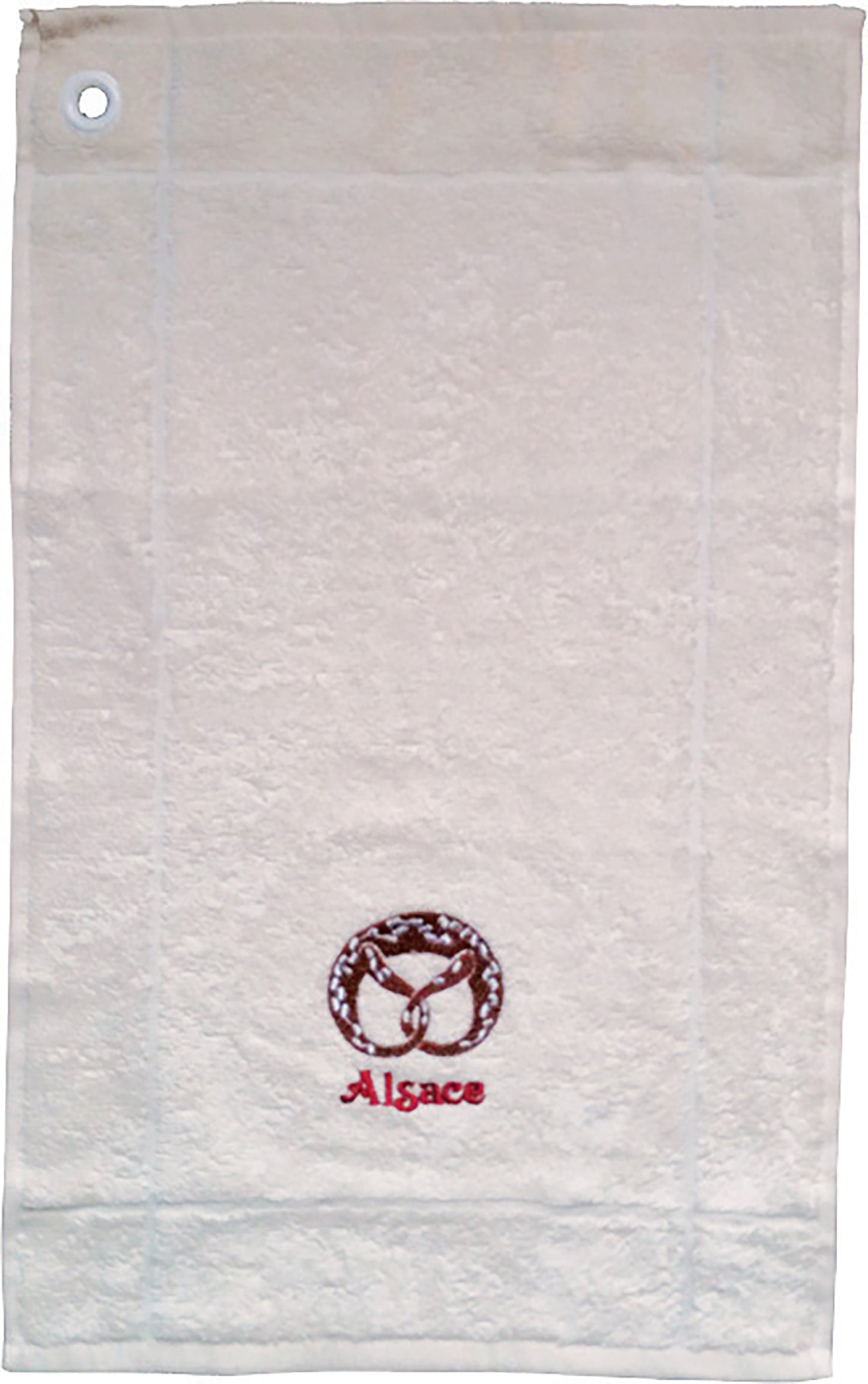 Mignonette 2 bestickte Handtuecher Broderie Alsace Écru 50 X 30