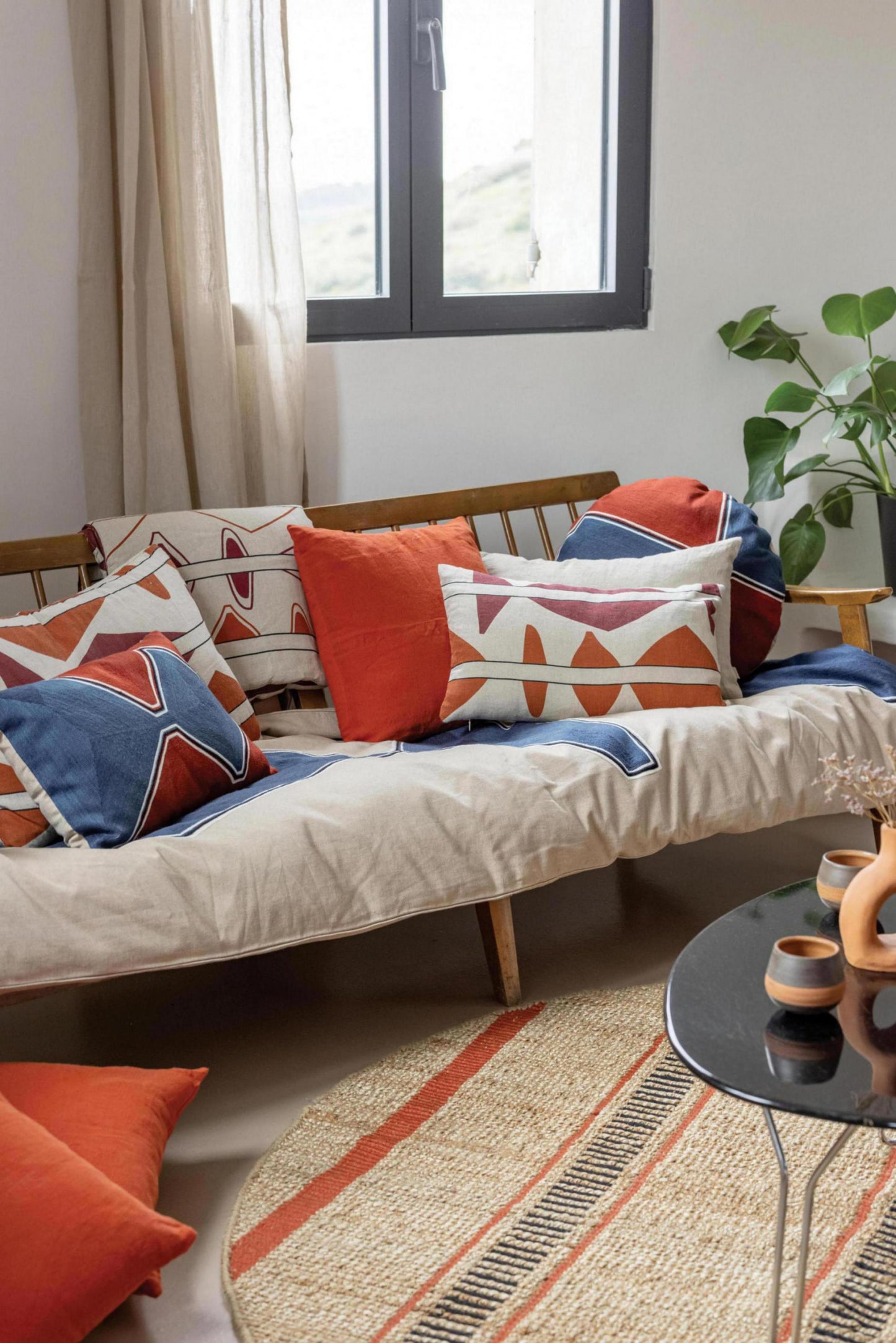 Kissen Mila Rubis Diameter 50