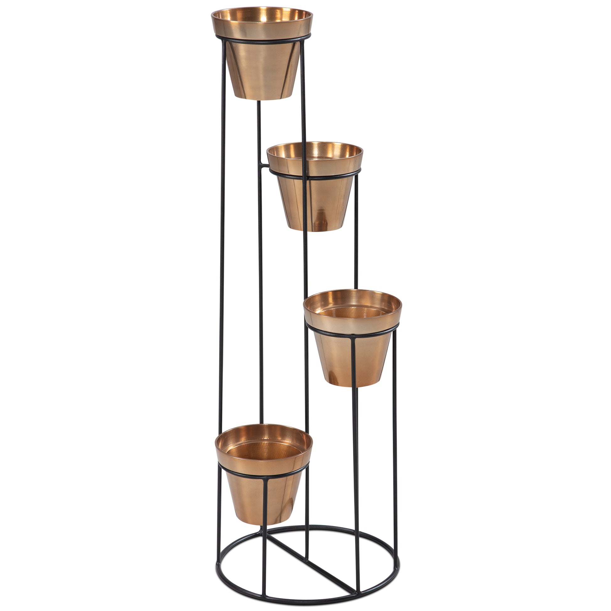 blumenständer metall schwarz gold Blumenstaender Metall Gold Schwarz 40 mal 109 mal 40 cm Pflanzenstaend – Wohnmomentum